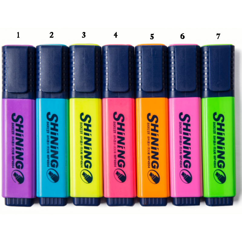 7 colors of the Highlighter
